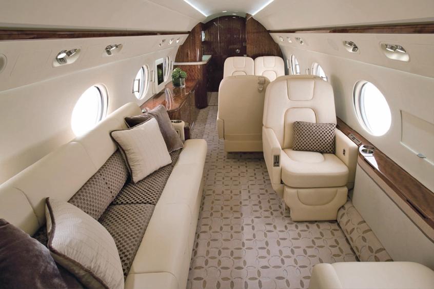 Gulfstream G350 cabin for Colorado charter