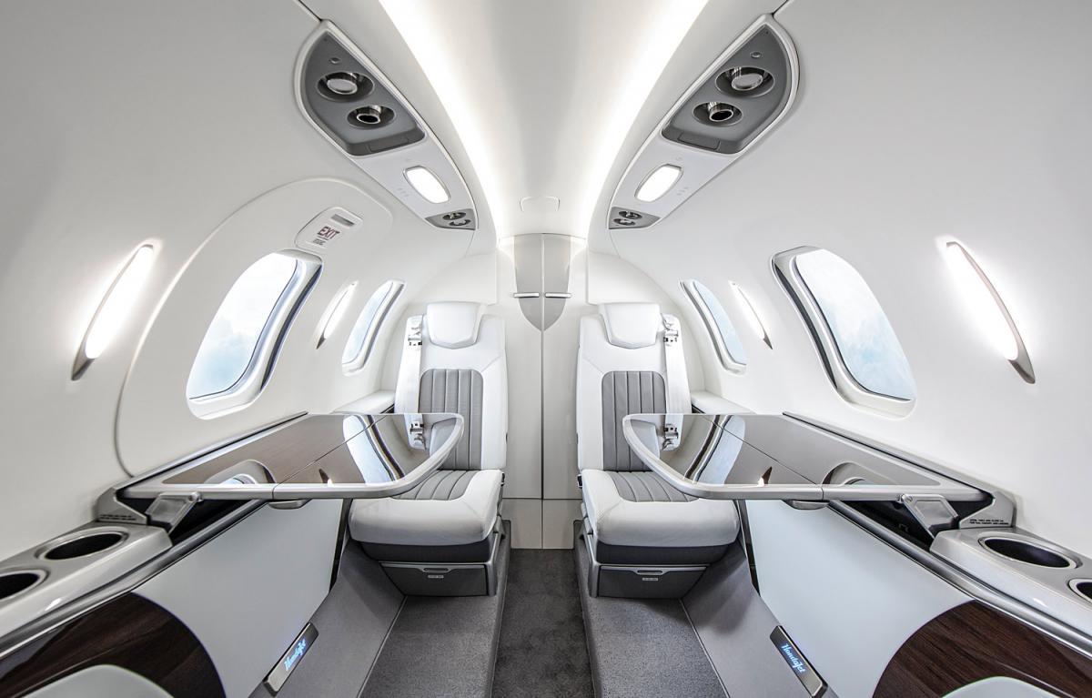 HondaJet Elite cabin for Colorado charter