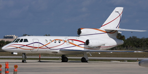 Dassault Falcon 50 view for Colorado charter