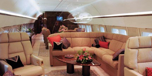 Boeing Business Jet (BBJ) view for Colorado charter