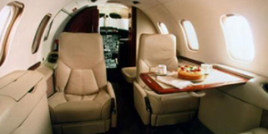 Learjet 31 cabin for Colorado charter