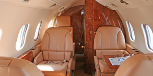 Learjet 55 view for Colorado charter