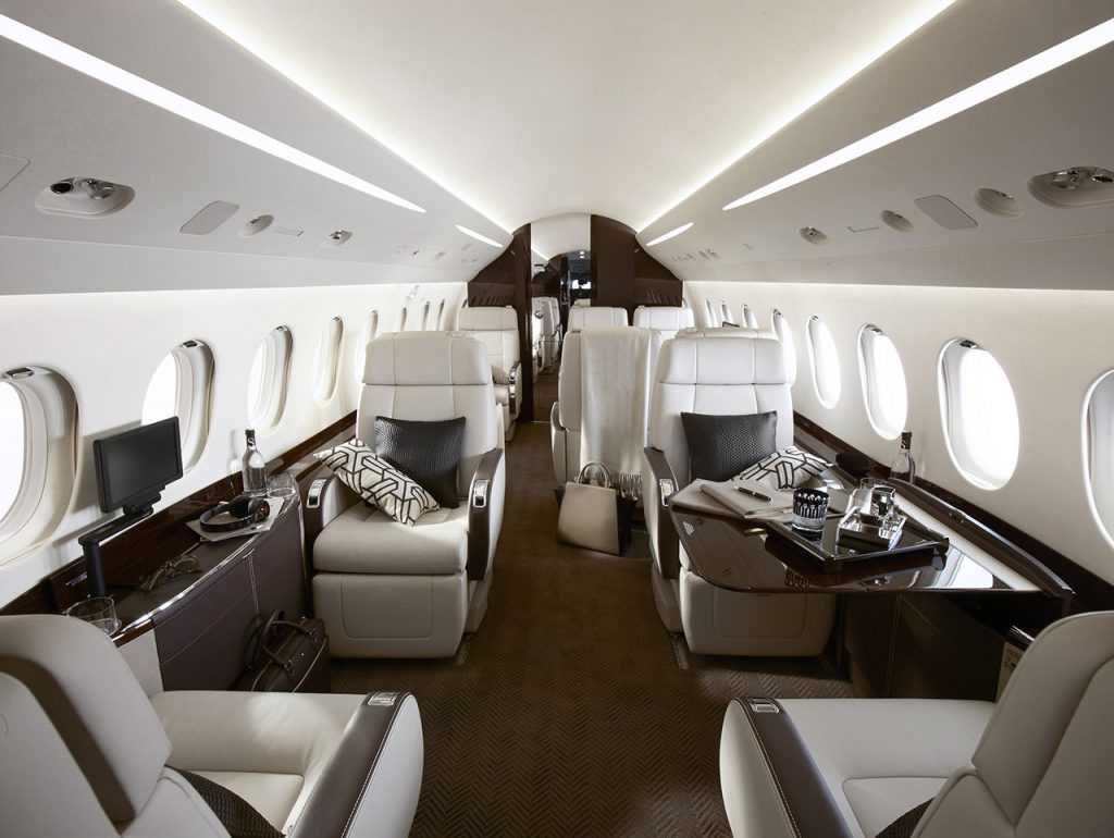 Dassault Falcon 2000LXS view for Colorado charter