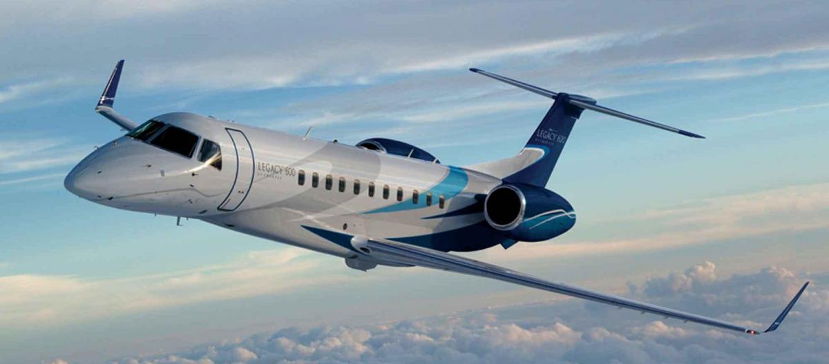 Embraer Legacy 600 cabin for Colorado charter