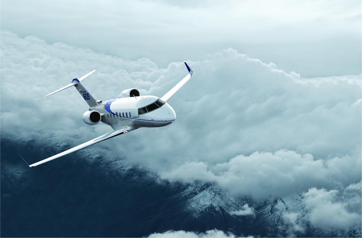 Bombardier Challenger 605 cabin for Colorado charter