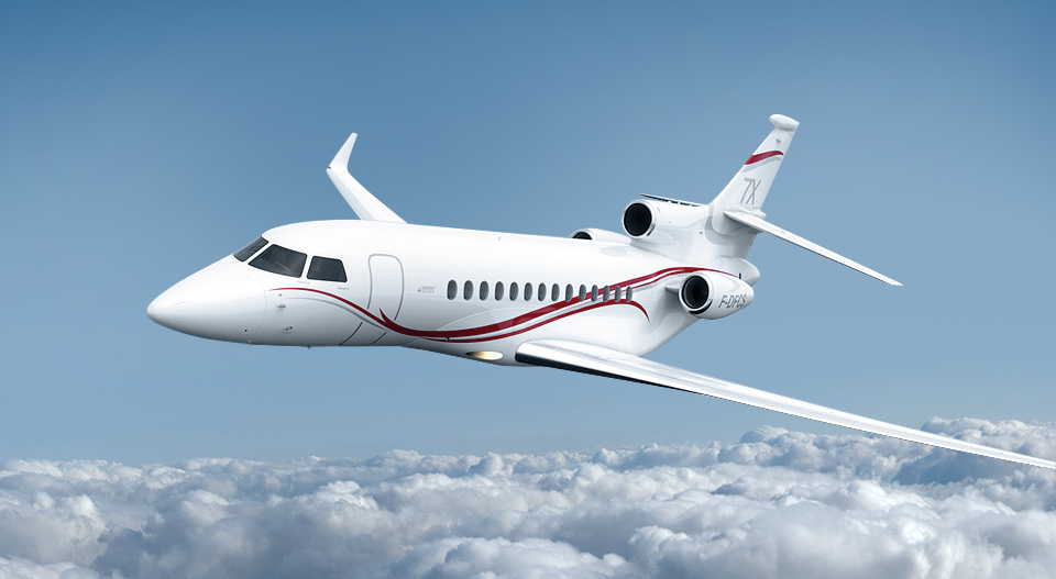 Dassault Falcon 7X cabin for Colorado charter