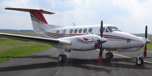 King Air 200 view for Colorado charter