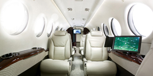 King Air 350 view for Colorado charter
