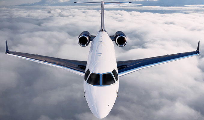 Embraer Legacy 450 cabin for Colorado charter
