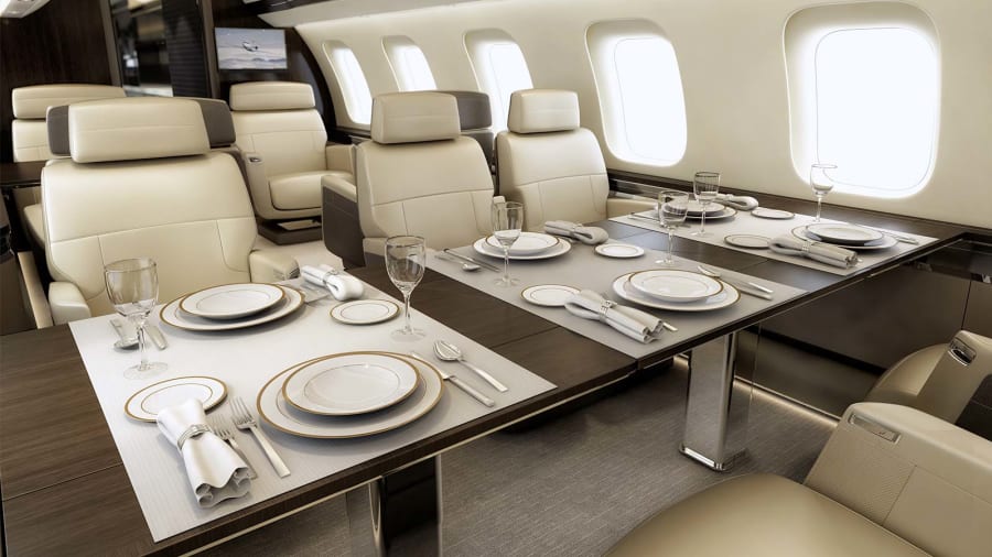 Bombardier Global 7500 view for Colorado charter