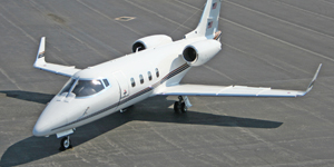 Learjet 55 cabin for Colorado charter