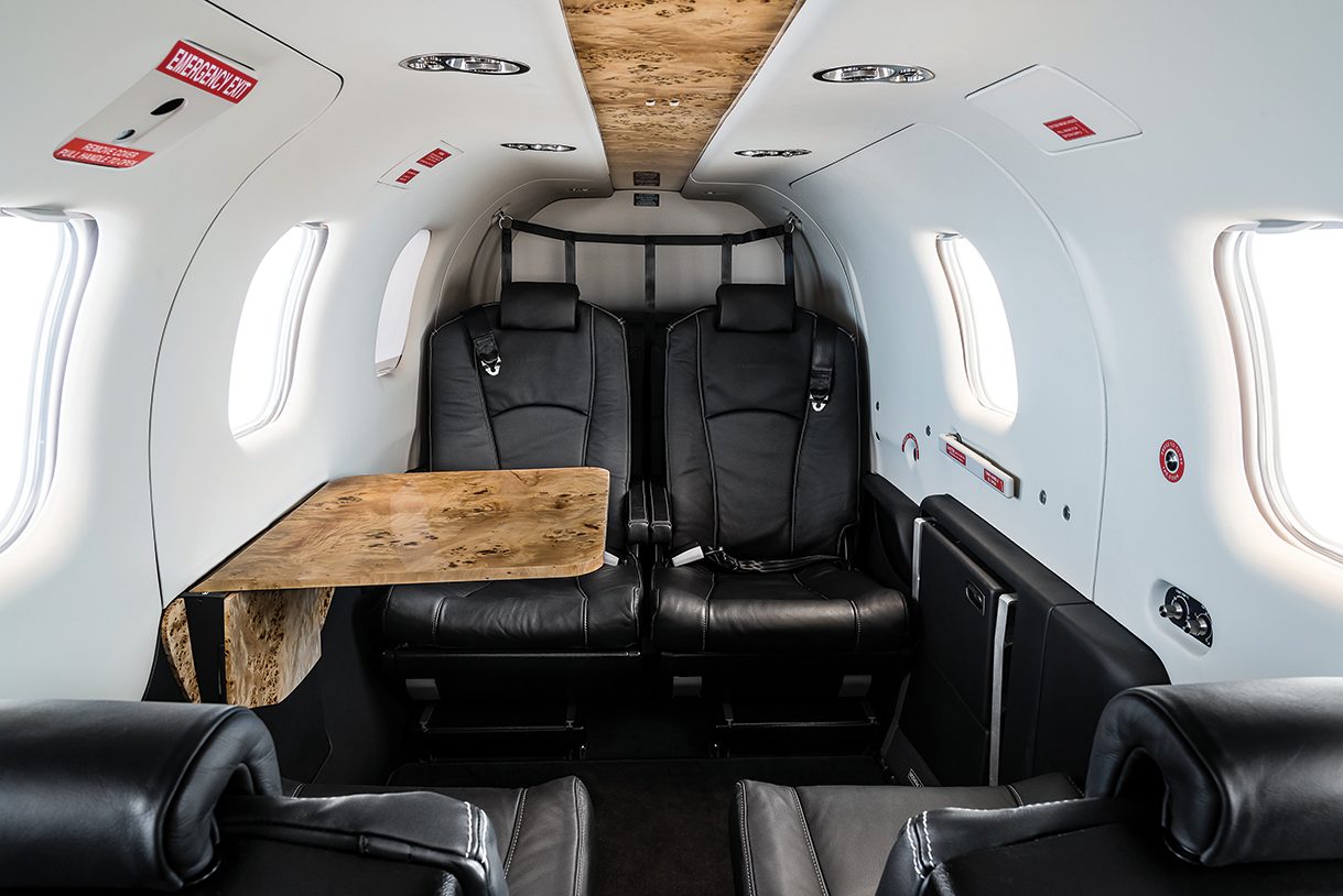 Socata TBM 850 cabin for Colorado charter