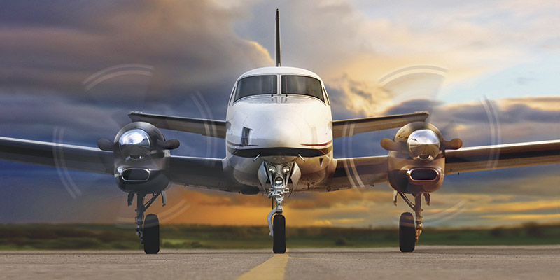 Beechcraft King Air C90GTx cabin for Colorado charter