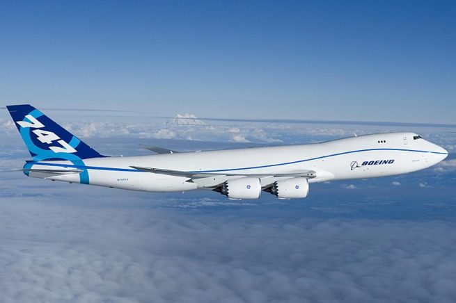 Boeing 747-8F cargo aircraft for Colorado charter
