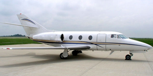 Dassault Falcon 10 cabin for Colorado charter
