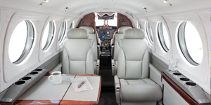 King Air 200 view for Colorado charter